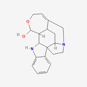 molecular formula C19H22N2O2 B12300247 15-Oxa-1,11-diazahexacyclo[16.3.1.04,12.04,21.05,10.013,19]docosa-5,7,9,17-tetraen-14-ol 