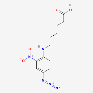 molecular formula C12H15N5O4 B1230028 6-(2-Nitro-4-azidophenylamino)caproate CAS No. 58775-38-5