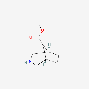 molecular formula C9H15NO2 B12300309 Methyl endo-3-azabicyclo[3.2.1]octane-8-carboxylate 