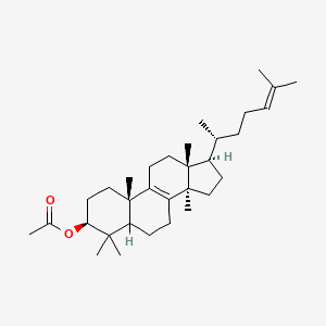 molecular formula C32H52O2 B1230032 Lanosta-8,24-dien-3-yl acetate 