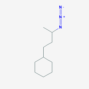 molecular formula C10H19N3 B12300325 (3-Azidobutyl)cyclohexane 