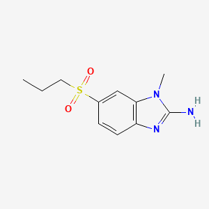 1H-Benzimidazol-2-amine, 1-methyl-6-(propylsulfonyl)-