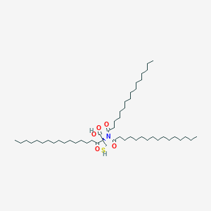 molecular formula C51H97NO5S B12300363 (2R)-2-[di(hexadecanoyl)amino]-3-oxo-2-(sulfanylmethyl)octadecanoic acid 