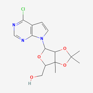 [6-(4-chloropyrrolo[2,3-d]pyrimidin-7-yl)-2,2,3a-trimethyl-6,6a-dihydro-4H-furo[3,4-d][1,3]dioxol-4-yl]methanol