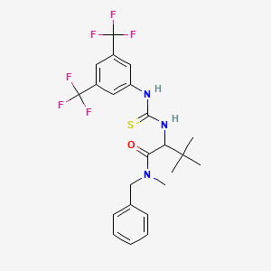 N-benzyl-2-({[3,5-bis(trifluoromethyl)phenyl]carbamothioyl}amino)-N,3,3-trimethylbutanamide