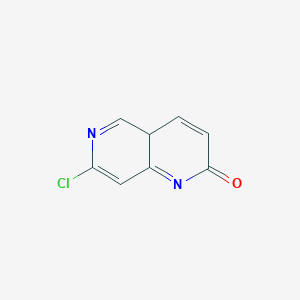 molecular formula C8H5ClN2O B12300447 7-Chloro-1,6-naphthyridin-2(4aH)-one 