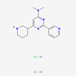 N,N-dimethyl-6-(piperidin-3-yl)-2-(pyridin-3-yl)pyrimidin-4-amine dihydrochloride