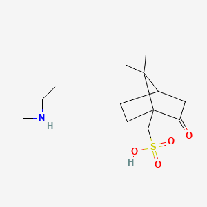 molecular formula C14H25NO4S B12300509 (S)-2-Methylazetidine[(1R,4S)-7,7-Dimethyl-2-oxobicyclo[2.2.1]heptan-1-yl]methanesulfonate 