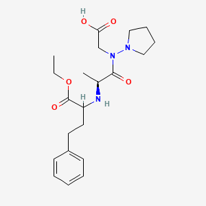 N-(N-(1-(Ethoxycarbonyl)-3-phenylpropyl)alanyl)-N-(pyrrolidin-1-YL)glycine