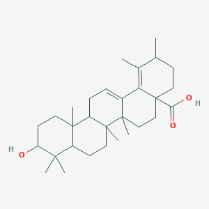 molecular formula C30H46O3 B12300577 (20beta)-3beta-Hydroxyurs-12,18-dien-28-oic acid 