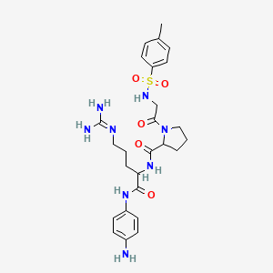 (S)-N-((S)-1-((4-aminophenyl)amino)-5-guanidino-1-oxopentan-2-yl)-1-(tosylglycyl)pyrrolidine-2-carboxamide