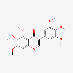 molecular formula C21H22O8 B1230064 Irigenin trimethyl ether 