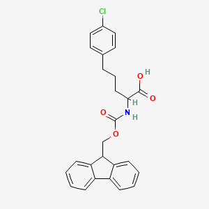 5-(4-chlorophenyl)-2-(9H-fluoren-9-ylmethoxycarbonylamino)pentanoic acid