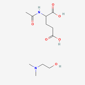 2-Acetamidopentanedioic acid;2-(dimethylamino)ethanol