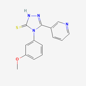 molecular formula C14H12N4OS B12300714 4-(3-methoxyphenyl)-5-(pyridin-3-yl)-4H-1,2,4-triazole-3-thiol 