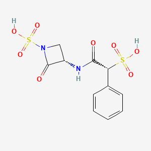 molecular formula C11H12N2O8S2 B12300726 Cefsulodin monobactam CAS No. 86710-50-1