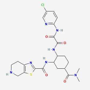 N'-(5-chloropyridin-2-yl)-N-[4-(dimethylcarbamoyl)-2-(4,5,6,7-tetrahydro-[1,3]thiazolo[5,4-c]pyridine-2-carbonylamino)cyclohexyl]oxamide