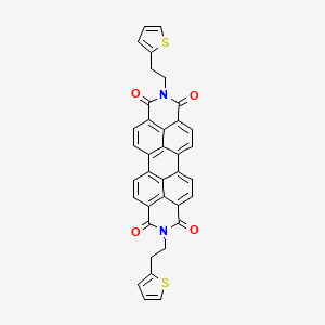 7,18-bis(2-thiophen-2-ylethyl)-7,18-diazaheptacyclo[14.6.2.22,5.03,12.04,9.013,23.020,24]hexacosa-1(23),2,4,9,11,13,15,20(24),21,25-decaene-6,8,17,19-tetrone