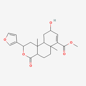 Methyl 2-(furan-3-yl)-9-hydroxy-6a,10b-dimethyl-4-oxo-1,2,4a,5,6,9,10,10a-octahydrobenzo[f]isochromene-7-carboxylate