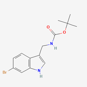 tert-Butyl ((6-bromo-1H-indol-3-yl)methyl)carbamate