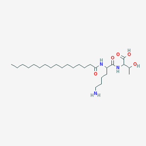 molecular formula C26H51N3O5 B12300781 2-[[6-Amino-2-(hexadecanoylamino)hexanoyl]amino]-3-hydroxybutanoic acid 