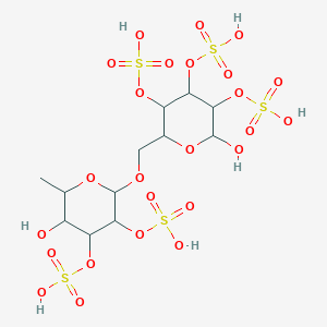 6-O-(6-Deoxy-2,3-di-O-sulfohexopyranosyl)-2,3,4-tri-O-sulfohexopyranose