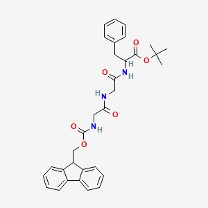 molecular formula C32H35N3O6 B12300938 tert-Butyl (S)-2-[2-[2-(Fmoc-amino)acetamido]acetamido]-3-phenylpropanoate 