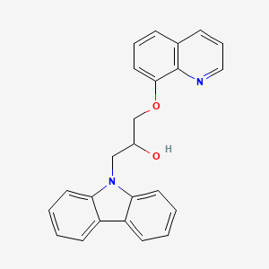 molecular formula C24H20N2O2 B1230094 1-(9-Carbazolyl)-3-(8-quinolinyloxy)-2-propanol 