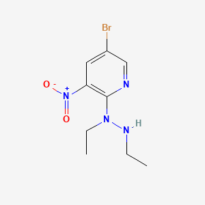 molecular formula C9H13BrN4O2 B12300964 5-Bromo-2-(1,2-diethylhydrazineyl)-3-nitropyridine 