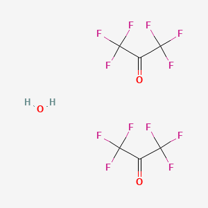 molecular formula C6H2F12O3 B12300991 1,1,1,3,3,3-hexafluoropropan-2-one;hydrate 