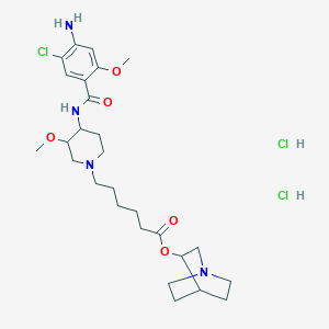 1-Azabicyclo[2.2.2]octan-3-yl 6-[4-[(4-amino-5-chloro-2-methoxybenzoyl)amino]-3-methoxypiperidin-1-yl]hexanoate;dihydrochloride