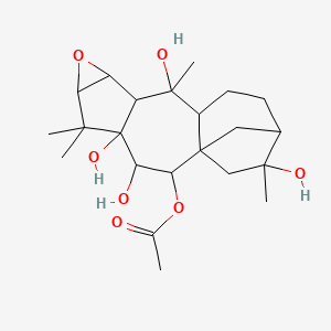 (3,4,10,15-Tetrahydroxy-5,5,10,15-tetramethyl-7-oxapentacyclo[12.2.1.01,11.04,9.06,8]heptadecan-2-yl) acetate