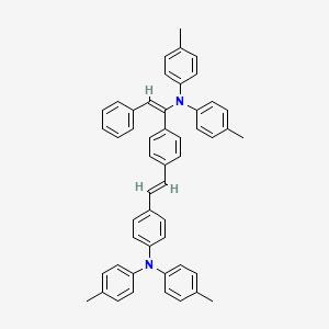 4-methyl-N-[4-[(E)-2-[4-[(E)-1-(4-methyl-N-(4-methylphenyl)anilino)-2-phenylethenyl]phenyl]ethenyl]phenyl]-N-(4-methylphenyl)aniline