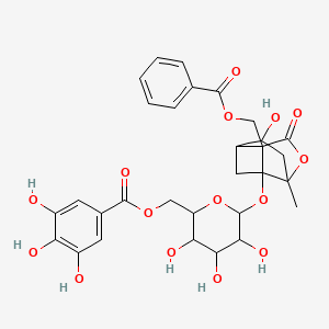 molecular formula C30H32O15 B12301073 6'-O-Galloylalbiflorin 