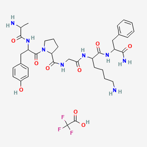 molecular formula C36H49F3N8O9 B12301099 PAR-4 Agonist Peptide, amide TFA 