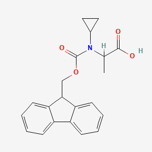 molecular formula C21H21NO4 B12301110 N-Fmoc-N-cyclopropyl-L-alanine 