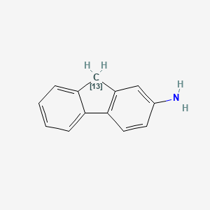 molecular formula C13H11N B12301111 2-Aminofluorene-9-13C 