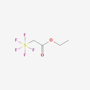 molecular formula C4H7F5O2S B12301145 Ethyl 2-(pentafluorosulfanyl)acetate CAS No. 1735-74-6