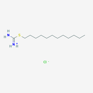 molecular formula C13H29ClN2S B1230115 S-Dodecyl thiouronium CAS No. 86341-83-5