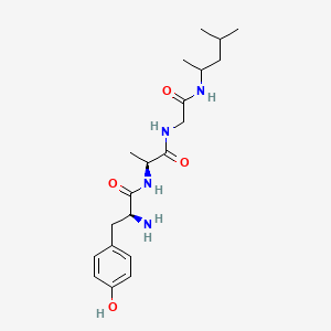 molecular formula C20H32N4O4 B12301204 Glycinamide,L-tyrosyl-D-alanyl-N-(1,3-dimethylbutyl)-(9CI) 