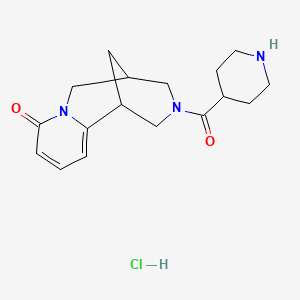 (1R,5S)-3-(piperidine-4-carbonyl)-3,4,5,6-tetrahydro-1H-1,5-methanopyrido[1,2-a][1,5]diazocin-8(2H)-one hydrochloride