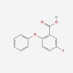 molecular formula C13H9FO3 B12301231 5-Fluoro-2-phenoxybenzoic acid 