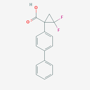 1-([1,1'-Biphenyl]-4-yl)-2,2-difluorocyclopropane-1-carboxylic acid