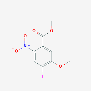 molecular formula C9H8INO5 B12301297 Methyl 4-iodo-5-methoxy-2-nitrobenzoate 