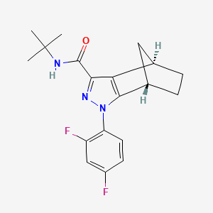 molecular formula C19H21F2N3O B12301343 (4R,7S)Tedalinab CAS No. 916591-02-1