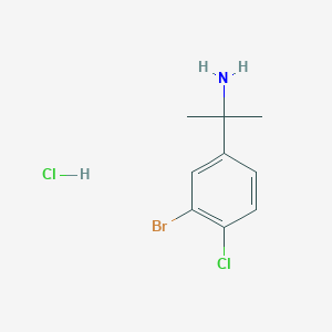 2-(3-Bromo-4-chlorophenyl)propan-2-amine hydrochloride