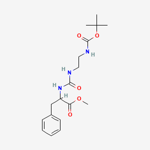 Methyl (2S)-2-{[(2-{[(tert-butoxy)carbonyl]amino}ethyl)carbamoyl]amino}-3-phenylpropanoate