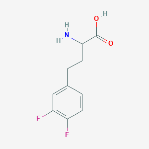 molecular formula C10H11F2NO2 B12301398 2-Amino-4-(3,4-difluorophenyl)butanoic acid 