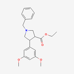 Ethyl 1-benzyl-4-(3,5-dimethoxyphenyl)pyrrolidine-3-carboxylate