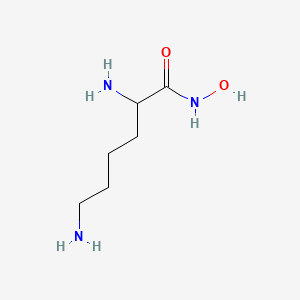 molecular formula C6H15N3O2 B12301441 2,6-Diamino-N-hydroxyhexanamide CAS No. 4383-81-7